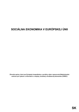Sociálna ekonomika v Európskej únii