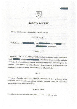 Trestný rozkaz ._