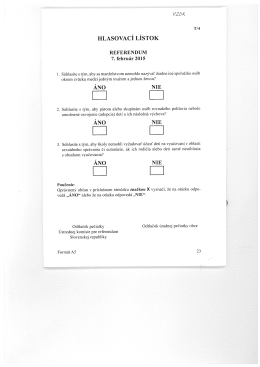 vzor lístok referendum