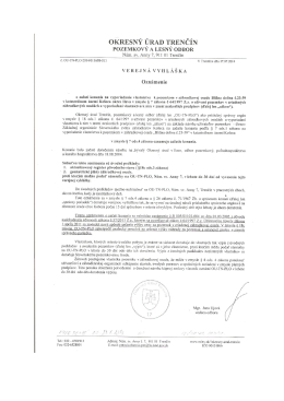 OKRESNÝ ÚRAD TRENČÍN