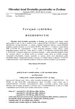 Obvodn&yacute; &uacute;rad životn&eacute;ho prostredia vo Zvolene