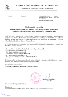 MESTSK&Aacute; ČASŤ BRATISLAVA