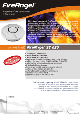 dymový hlásič FireAngel ST 620