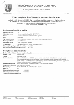 Vypis z registra.pdf - CSS - BYSTRIČAN, Považská Bystrica