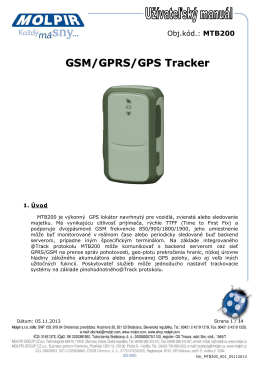 GSM/GPRS/GPS Tracker