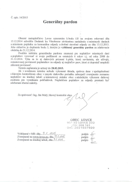 Gener&aacute;lny pardon