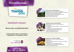 Glamour web - Thermalpark Šírava