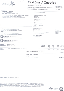 Faktúra / Invoice