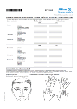 PR&Iacute;LOHA - OBMEDZENIE ROZSAHU HYBNOSTI A