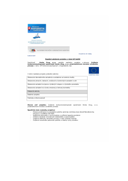 inov&aacute;cie vyrobn&eacute;ho procesu - Herba Drug, s.r.o., Smižany