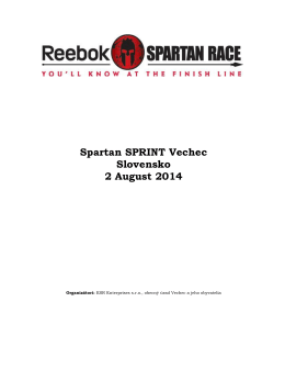 Spartan SPRINT Vechec Slovensko 2 August 2014