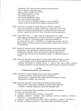 VII.5. VII.6. VII.7. VII.8. vyhláškami a STN, ktoré sa