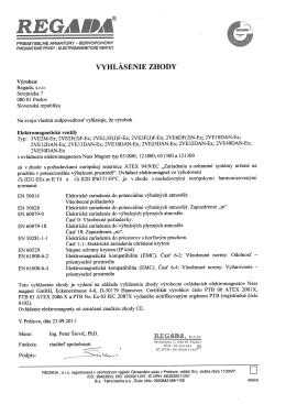 vYHLÁSENIE zHoDY