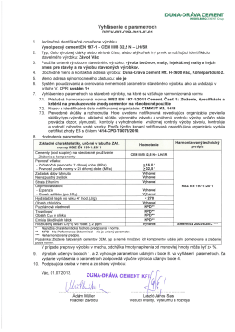 DuNA-DRÁvA cEMENT - HeidelbergCement Group