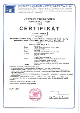 Certifikát BIb (pdf, 439 kB)