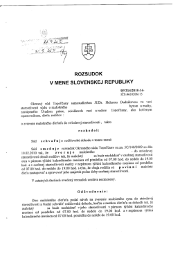 RŰZSUDOK V MENE SLOVENSKEJ REPUBLIKY