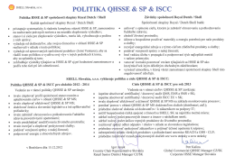i?? SHELL POLITIKA QHSSE & SP &: