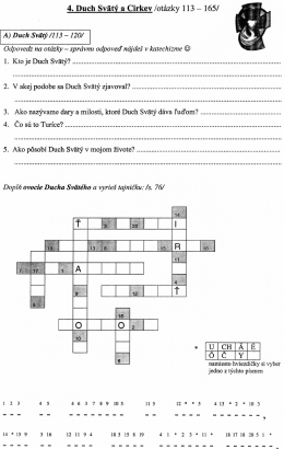 4. Duch Svätý a Církev /otázky 113 - 165/