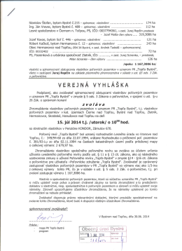 Verejná vyhláška