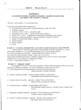 Zápisnica OZ - obecmalcice.sk