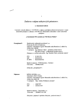 Zmluva BVS
