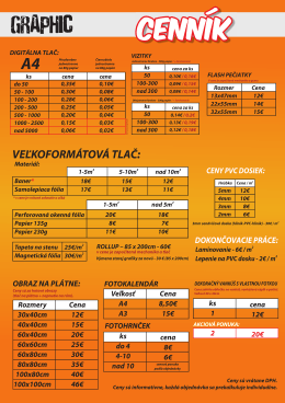 Cennik Graficke Studio Graphic - gal