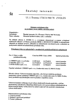 Záznam z prieskumu trhu - mrazené hydinové mäso