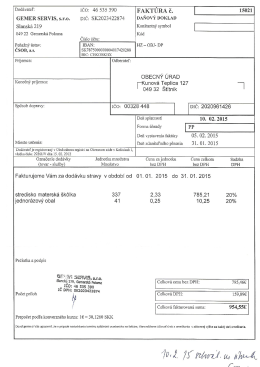 fakt&uacute;ra gemer servis