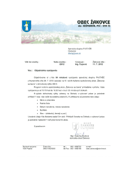 Spev&aacute;cka skupina PAJTA&Scaron;E
