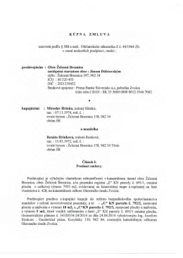 KÚPNA zMLUvA - Obec Železná Breznica