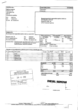 IČ DPH - Banskobystrick&aacute; region&aacute;lna spr&aacute;va ciest