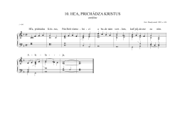 10. HĽA, PRICH&Aacute;DZA KRISTUS