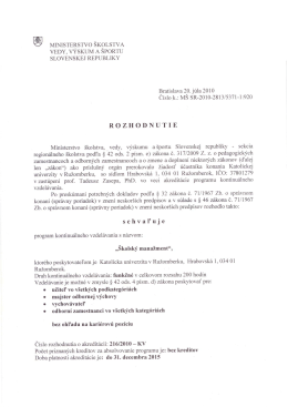 Školský manažment