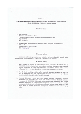 Zmluva - Obec Ovčiarsko