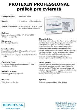 PROTEXIN PROFESSIONAL - BIOVETA SK spol. s ro