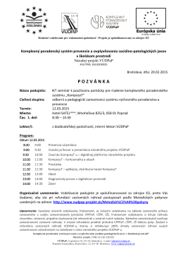 Pozvánka na IKT seminár v Poprade