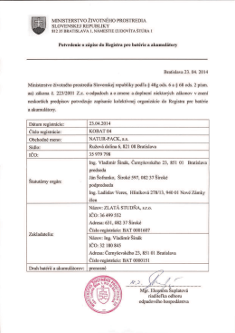 MINISTERSTVO ŽIVOTNI&Eacute;I`łO PROSTREDIA - NATUR