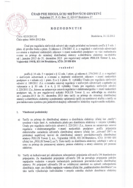 _ §31; aﬁň ÚRAD PRE REGULÁCIU