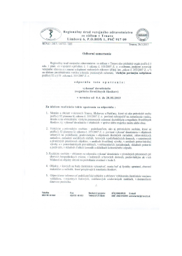 *a Region&aacute;lny &uacute;rad verejn&eacute;ho zdravotn&iacute;ctva