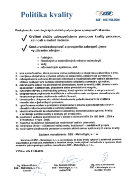 Politika kvality Fíă`ss