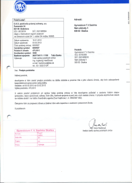 &Scaron;umavsk&aacute; 34 - Gymn&aacute;zium FV Sasinka Skalica