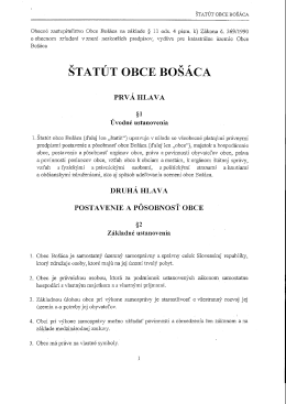 &Scaron;TAT&Uacute;T oBcE BO&Scaron;&Aacute;CA