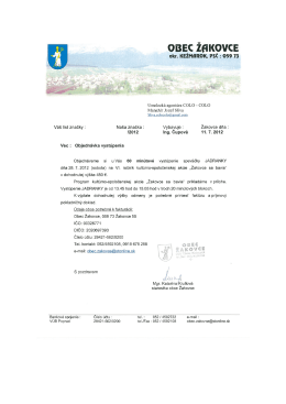 jadranka - Obec Žakovce