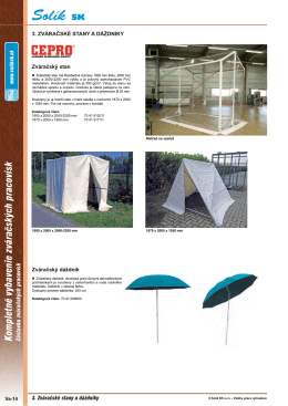 Zváračské stany a dáždniky