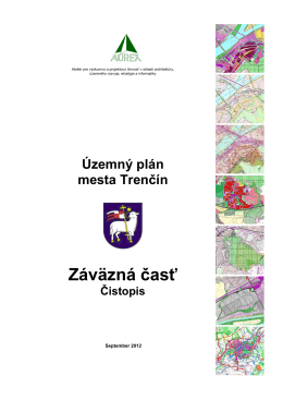 Územný plán mesta Trenčín Záväzná časť