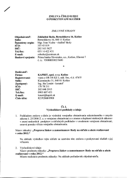 Zmluva 01/2012 - Z&Scaron; Bernol&aacute;kova 16 Ko&scaron;ice