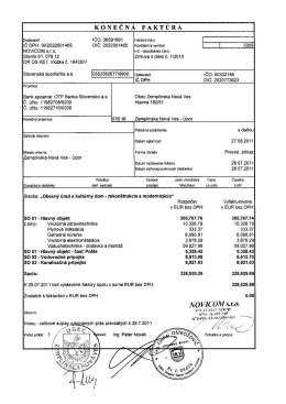 Konečná faktúra 2011 - Suma