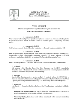 Uznesenia zo zasadnutia OcZ zo dňa 16.4.2010 (PDF