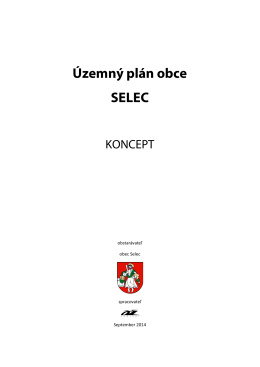 Územný plán obce SELEC