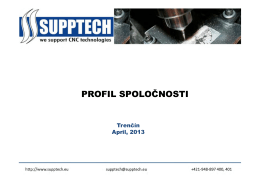 Supptech TN - profil spoločnosti Apríl 2013-1